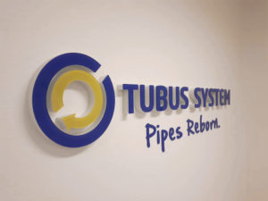 Tubus System 3D logo Wand