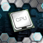 CPU Prozessor vor einer code-Struktur